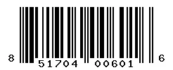 UPC 851704006016 barcode image