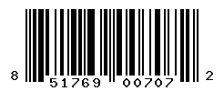 UPC barcode number 851769007072