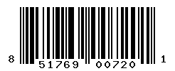 UPC barcode number 851769007201