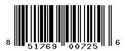UPC barcode number 851769007256