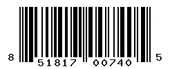 851817007405 barcode