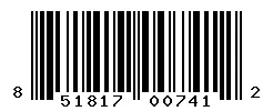 851817007412 barcode