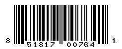 UPC barcode number 851817007641