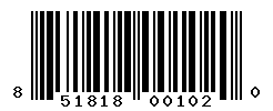 UPC barcode number 851818001020