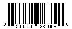 UPC barcode number 851823006690