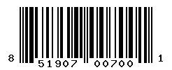 UPC barcode 851907007001
