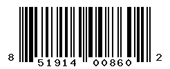 UPC barcode number 851914008602