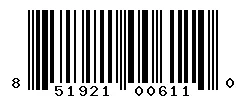 UPC barcode 851921006110
