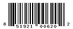 UPC barcode 851921006202