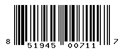 UPC barcode number 851945007117
