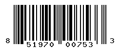 UPC barcode number 851970007533