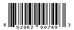 UPC barcode number 852062007493