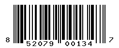 UPC barcode 852079001347