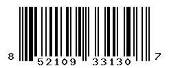 UPC 852109331307 barcode image