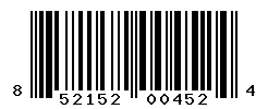 UPC barcode number 852152004524