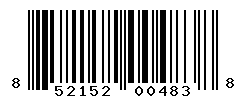 UPC barcode number 852152004838