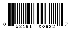 UPC barcode number 852181008227