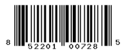upc 852201007285 barcode image