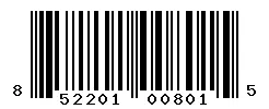 UPC barcode 852201008015