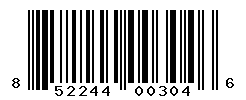 UPC barcode number 852244003046