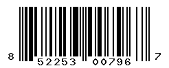 UPC barcode number 852253007967