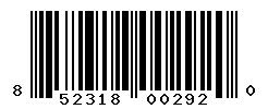 UPC barcode number 852318002920