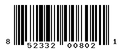 UPC barcode number 852332008021