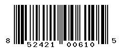 upc 852421006105 barcode image