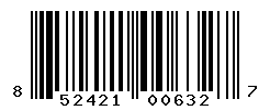 UPC barcode number 852421006327