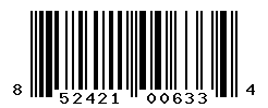 UPC barcode number 852421006334