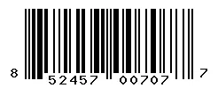 UPC barcode 852457007077