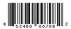 UPC barcode number 852480007082