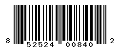 UPC barcode number 852524008402