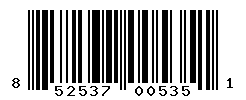 UPC barcode number 852537005351