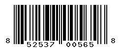 UPC barcode number 852537005658