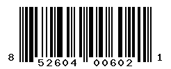 UPC barcode number 852604006021