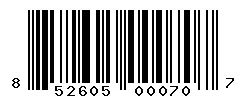 852605000707 barcode