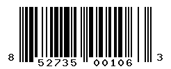 UPC barcode number 852735001063