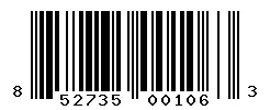 UPC barcode 852735001063