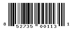 UPC barcode 852735001131