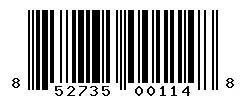 UPC barcode 852735001148