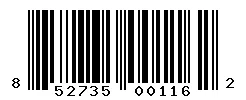 UPC barcode 852735001162