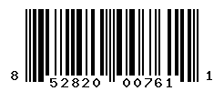 upc 852820007611 barcode image