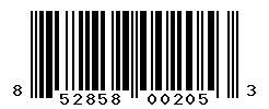 UPC barcode number 852858002053