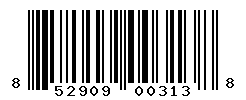 UPC barcode number 852909003138