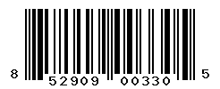 upc 852909003305 barcode image