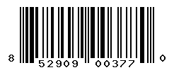 UPC barcode number 852909003770