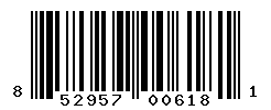 UPC barcode number 852957006181