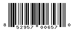 UPC barcode number 852957006570