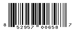 UPC barcode number 852957006587